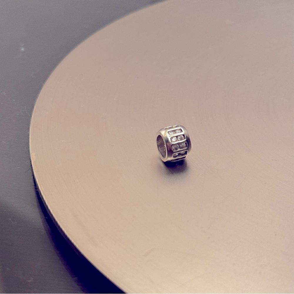 Charm Cubic Zodiac Round Circle (Not a Authentic Pandora Charm)
